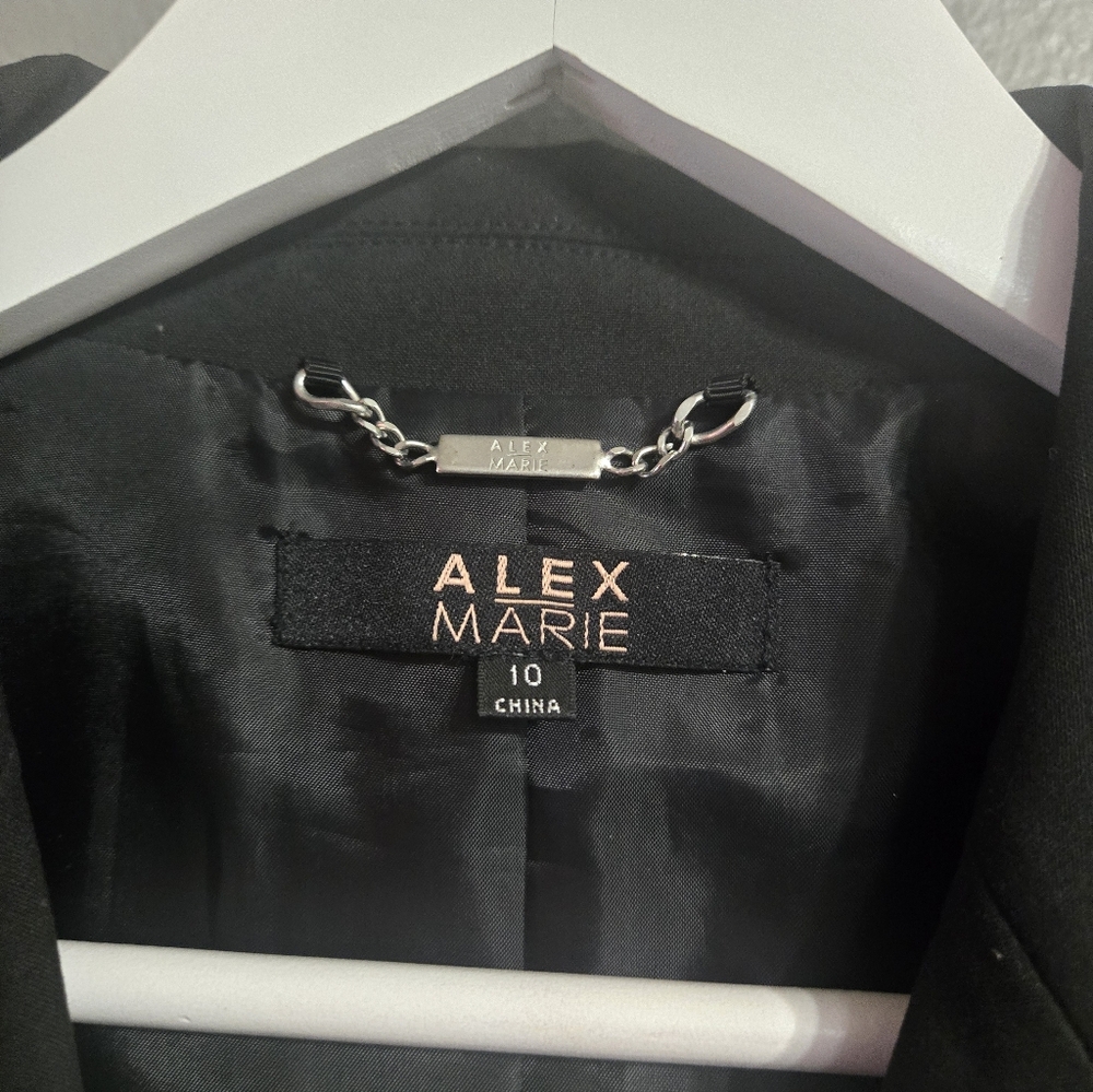 Alex Marie Black Blazer Size 10 - Picture 3 of 16